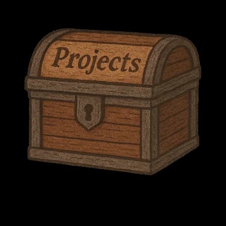 Closed treasure chest
